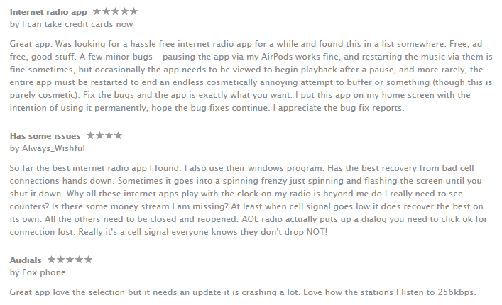 User Reviews