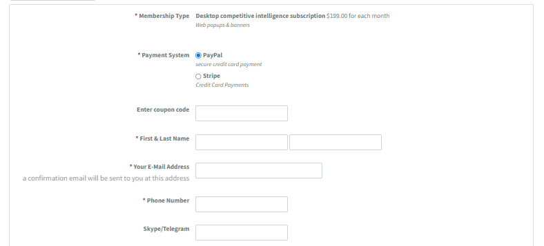 Adplexity payment