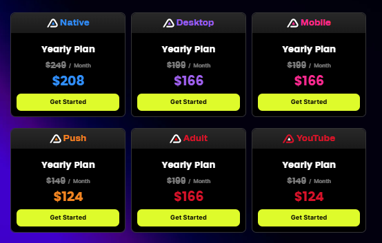 Adplexity yearly plan