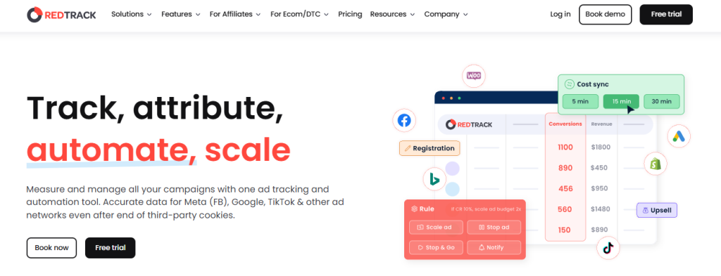 Redtrack interface