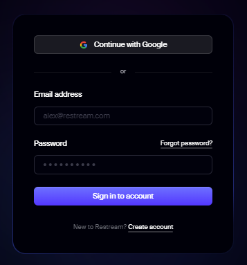 Sign In Page