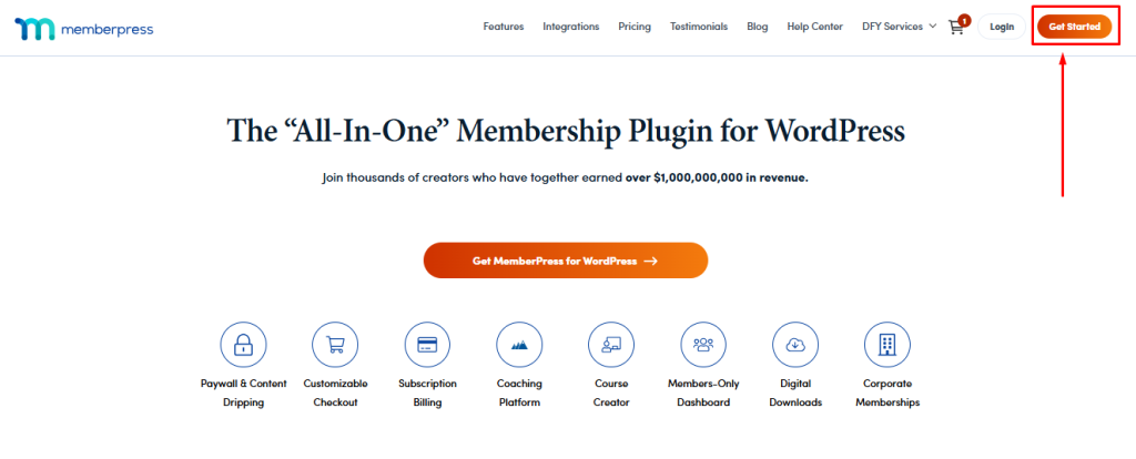 memberpress first step