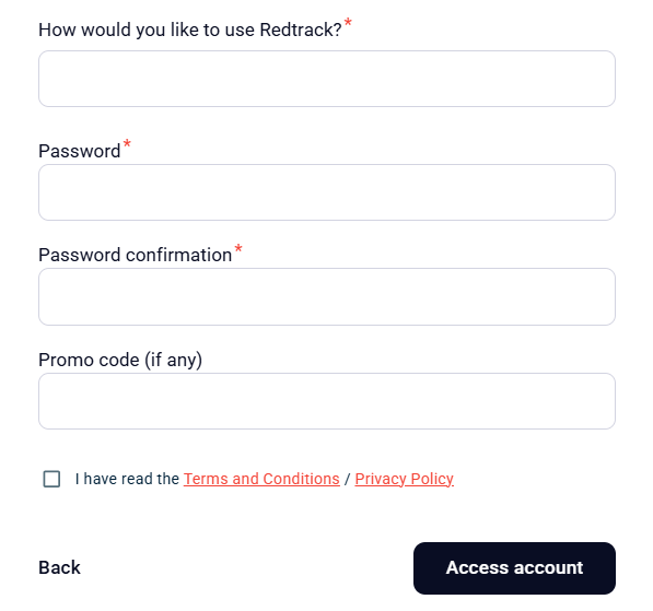 Redtrack payment