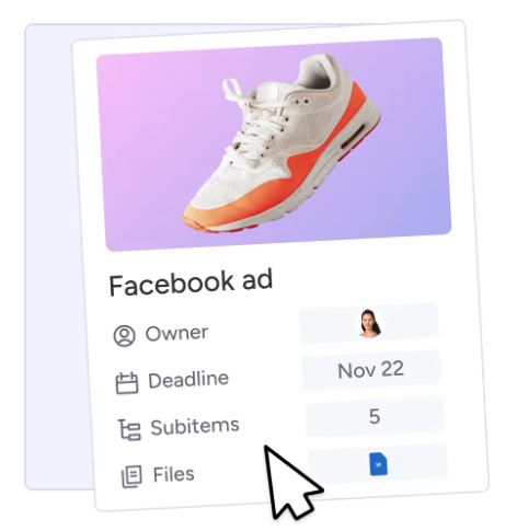 Monday.com facebook ad