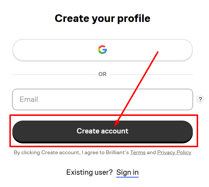 Create-Account-Brilliant