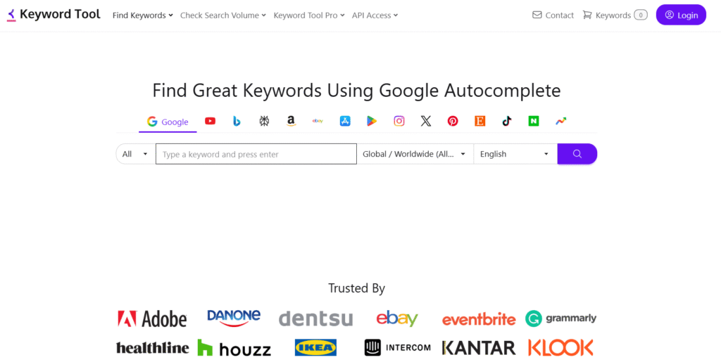 Keyword Tool